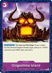 Onigashima Island — Super Pre-Release Starter Deck 4: Animal Kingdom Pirates
