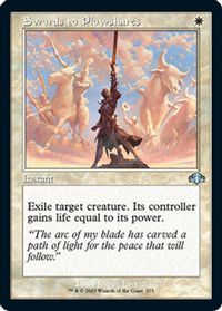 Swords to Plowshares (Retro Frame) — Dominaria Remastered