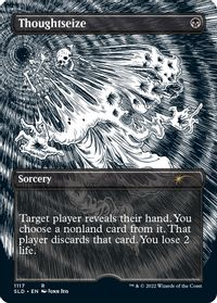 Thoughtseize (Borderless) — Secret Lair Drop Series