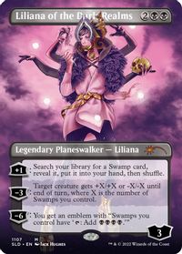 Liliana of the Dark Realms (Borderless) — Secret Lair Drop Series