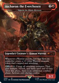 Archaeon the Everchosen - Najeela, the Blade-Blossom (Borderless) — Secret Lair Drop Series