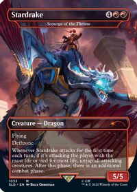 Stardrake - Scourge of the Throne (Borderless) — Secret Lair Drop Series