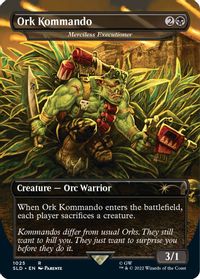 Ork Kommando - Merciless Executioner (Borderless) — Secret Lair Drop Series