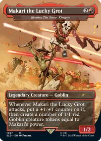 Makari the Lucky Grot - Krenko, Tin Street Kingpin (Borderless) — Secret Lair Drop Series