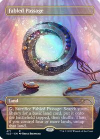 Fabled Passage (Borderless) (Galaxy Foil) — Secret Lair Drop Series