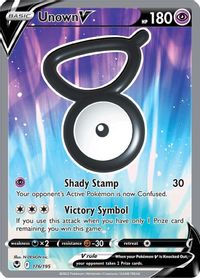 Unown V (Full Art) — SWSH12: Silver Tempest