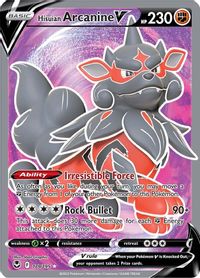 Hisuian Arcanine V (Full Art) — SWSH12: Silver Tempest