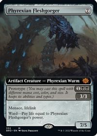 Phyrexian Fleshgorger (Extended Art) — The Brothers' War