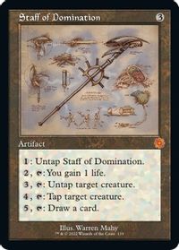 Staff of Domination (Schematic) — The Brothers' War: Retro Frame Artifacts