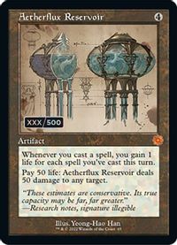 Aetherflux Reservoir (Schematic) (Serial Numbered) — The Brothers' War: Retro Frame Artifacts