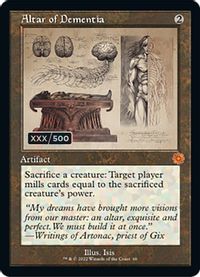 Altar of Dementia (Schematic) (Serial Numbered) — The Brothers' War: Retro Frame Artifacts