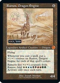 Ramos, Dragon Engine (Schematic) (Serial Numbered) — The Brothers' War: Retro Frame Artifacts