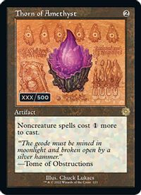 Thorn of Amethyst (Schematic) (Serial Numbered) — The Brothers' War: Retro Frame Artifacts