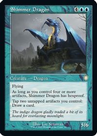 Shimmer Dragon (Retro Frame) — Commander: The Brothers' War
