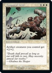 Tempered Steel (Retro Frame) — Commander: The Brothers' War