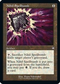 Nihil Spellbomb (Retro Frame) — Commander: The Brothers' War