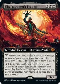 Gix, Yawgmoth Praetor (Extended Art) — The Brothers' War
