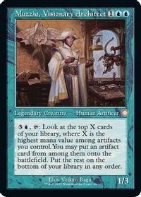 Muzzio, Visionary Architect (Retro Frame) — Commander: The Brothers' War