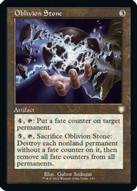 Oblivion Stone (Retro Frame) — Commander: The Brothers' War