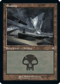 Swamp (34) (Retro Frame) — Commander: The Brothers' War