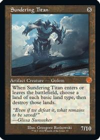 Sundering Titan — The Brothers' War: Retro Frame Artifacts