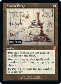 Mystic Forge (Schematic) (Serial Numbered) — The Brothers' War: Retro Frame Artifacts