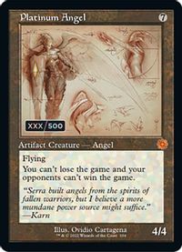 Platinum Angel (Schematic) (Serial Numbered) — The Brothers' War: Retro Frame Artifacts