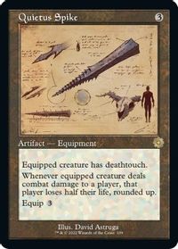 Quietus Spike (Schematic) — The Brothers' War: Retro Frame Artifacts