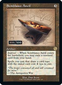 Semblance Anvil (Schematic) (Serial Numbered) — The Brothers' War: Retro Frame Artifacts