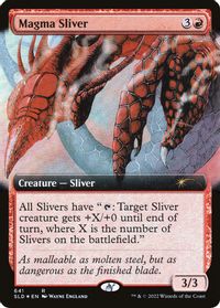 Magma Sliver (Extended Art) — Secret Lair Drop Series
