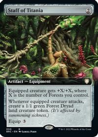 Staff of Titania (Extended Art) — Commander: The Brothers' War