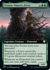 Titania, Nature's Force (Extended Art) — Commander: The Brothers' War