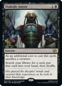 Diabolic Intent — Prerelease Cards
