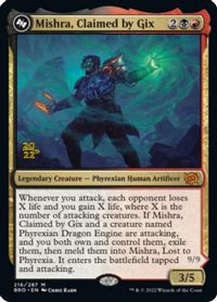 Mishra, Claimed by Gix — Prerelease Cards