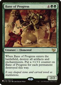 Bane of Progress — The List Reprints