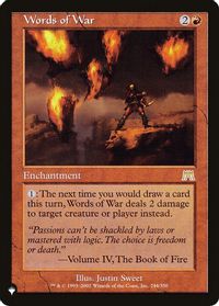 Words of War — The List Reprints