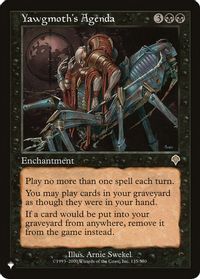 Yawgmoth's Agenda — The List Reprints