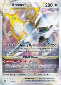 Arceus VSTAR - 123/172 (Metal Card) — Miscellaneous Cards & Products