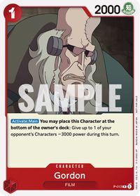 Gordon (One Piece Film Red) — One Piece Promotion Cards