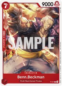 Benn.Beckman (One Piece Film Red) — One Piece Promotion Cards