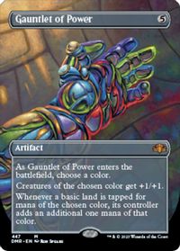 Gauntlet of Power (Borderless) — Dominaria Remastered