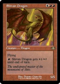 Shivan Dragon (Retro Frame) — Dominaria Remastered