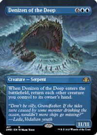 Denizen of the Deep (Borderless) — Dominaria Remastered