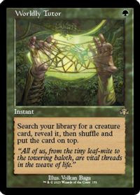 Worldly Tutor (Retro Frame) — Dominaria Remastered