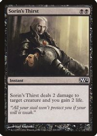 Sorin's Thirst — Magic 2012 (M12)