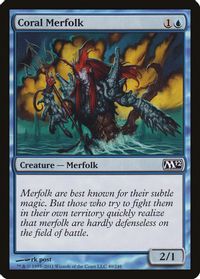 Coral Merfolk — Magic 2012 (M12)
