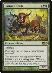 Garruk's Horde — Magic 2012 (M12)