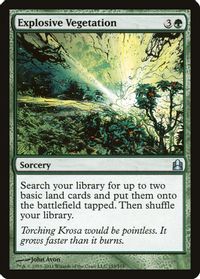 Explosive Vegetation — Commander