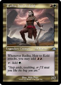 Radha, Heir to Keld (Retro Frame) — Dominaria Remastered