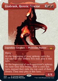 Urabrask, Heretic Praetor (Concept Praetor) — Phyrexia: All Will Be One